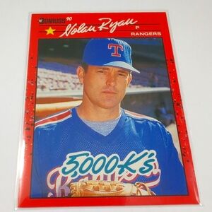 RARE ERROR 1990 Donruss Nolan Ryan 5000ks #665 Error King Of Kings Baseball Card
